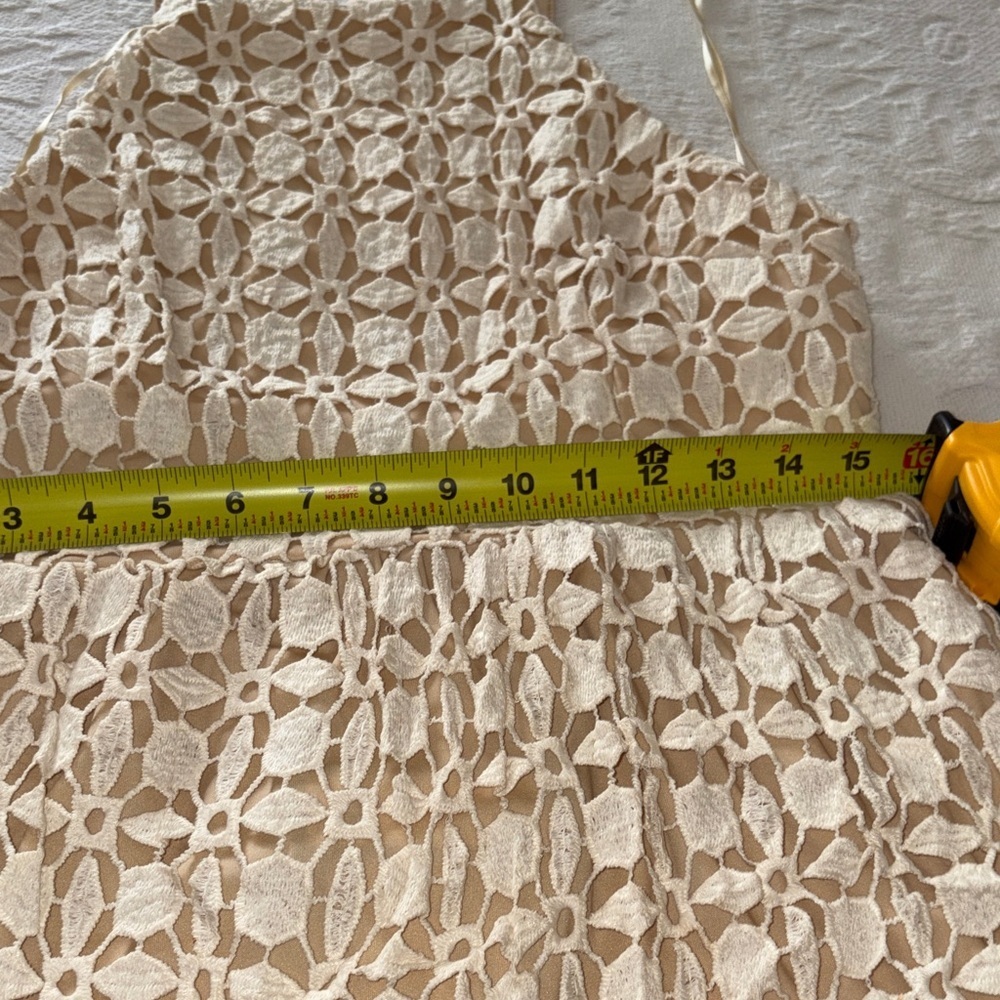 Romeo+Juliet Couture Ivory Crochet Lace Midi Dress BNWT - Picture 6 of 14
